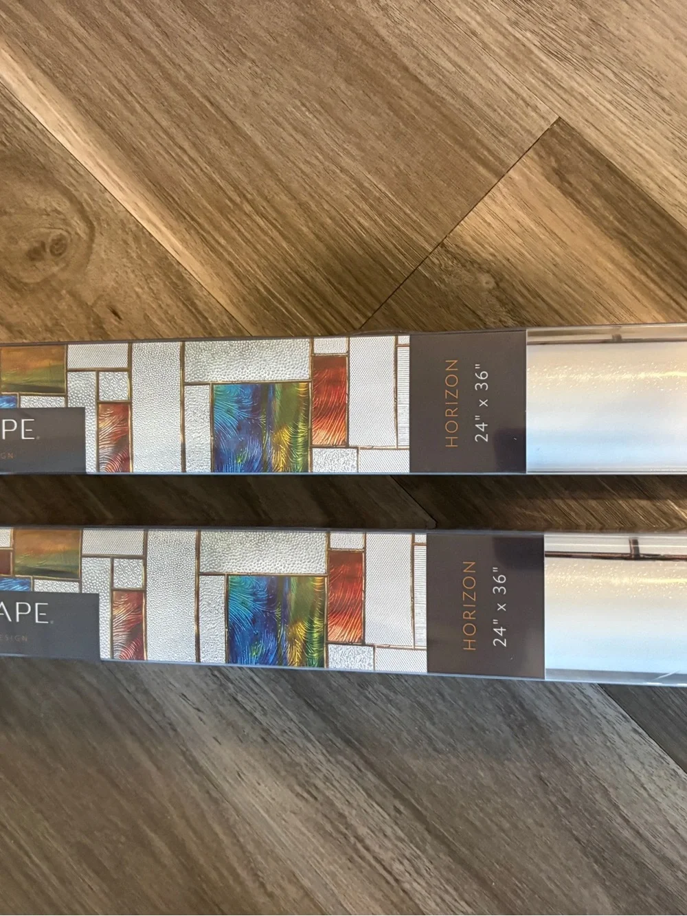 Artscape Horizon Stained Glass Window Film 2-Pack 24” x 36” New in box